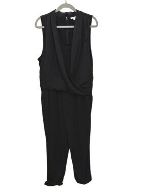 2/$30 Bar III Black Sleeveless Draped V-Neck Jumpsuit Size XXL #2359